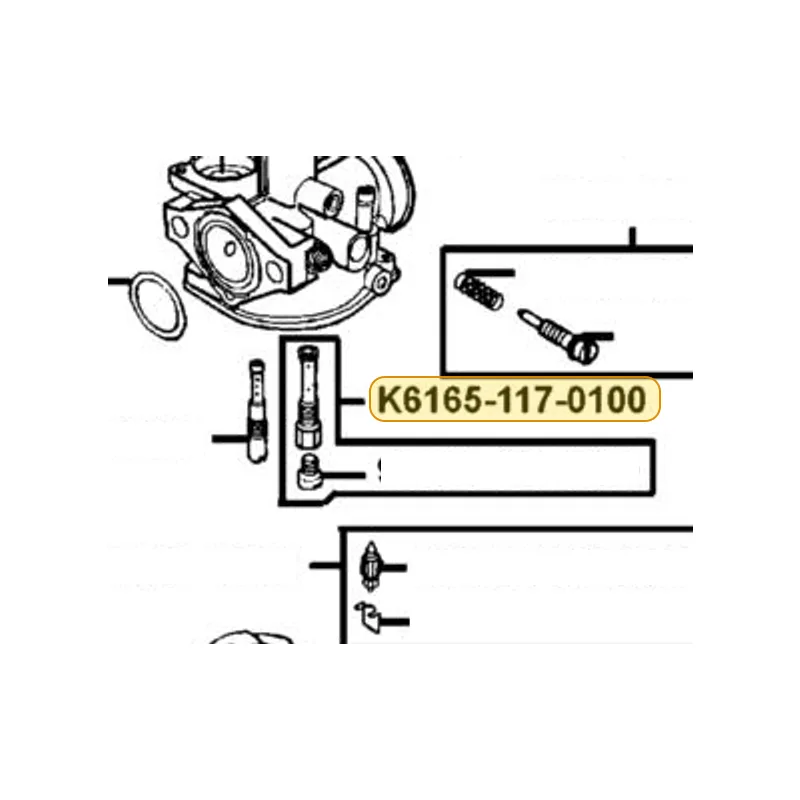 K6165-117-0100 NEEDLE JET HOLDER ASSY — diagram cutout