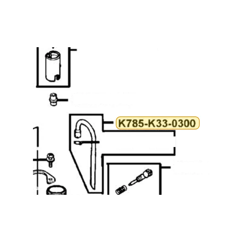 K785-K33-0300 RUBBER PIPE ASSY — diagram cutout
