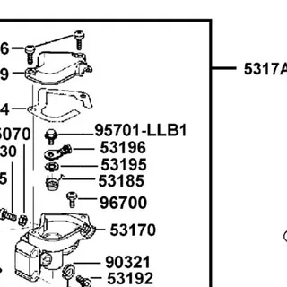 95701-LLB1-810 BOLT FLANGE M8X12 — diagram cutout