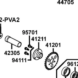 41211-PVA2-900 HOLDER SPROCKET — diagram cutout