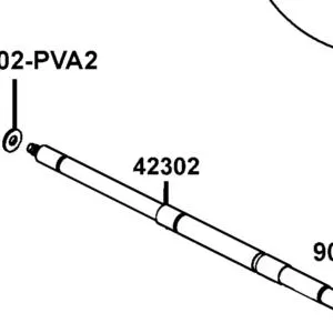 42302-PVA2-900 SHAFT RR WHEEL — diagram cutout