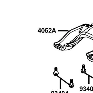 4052A-PWA5-910-N1R GUARD ASSY REAR FORK (Black) — diagram cutout