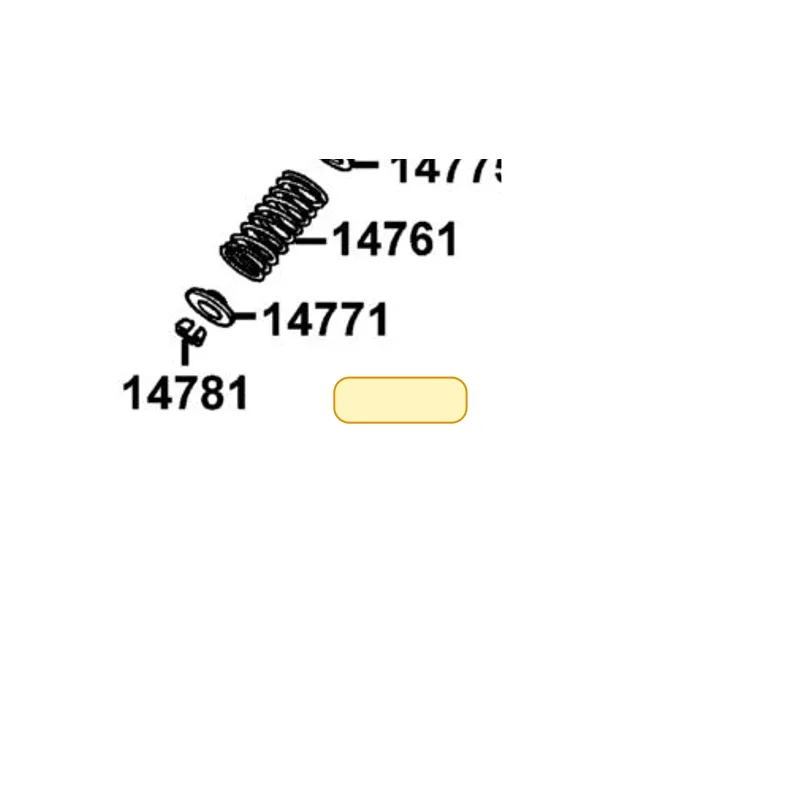 14761-GEN5-91A SPRING VALVE INNER — diagram cutout
