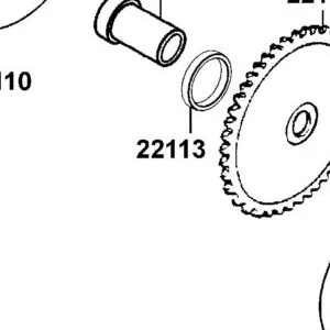 22113-LEK5-900 COLLAR DRIVE FACE — diagram cutout