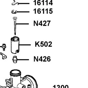 K502-117-0100 THROTTLE VALVE ASSY — diagram cutout