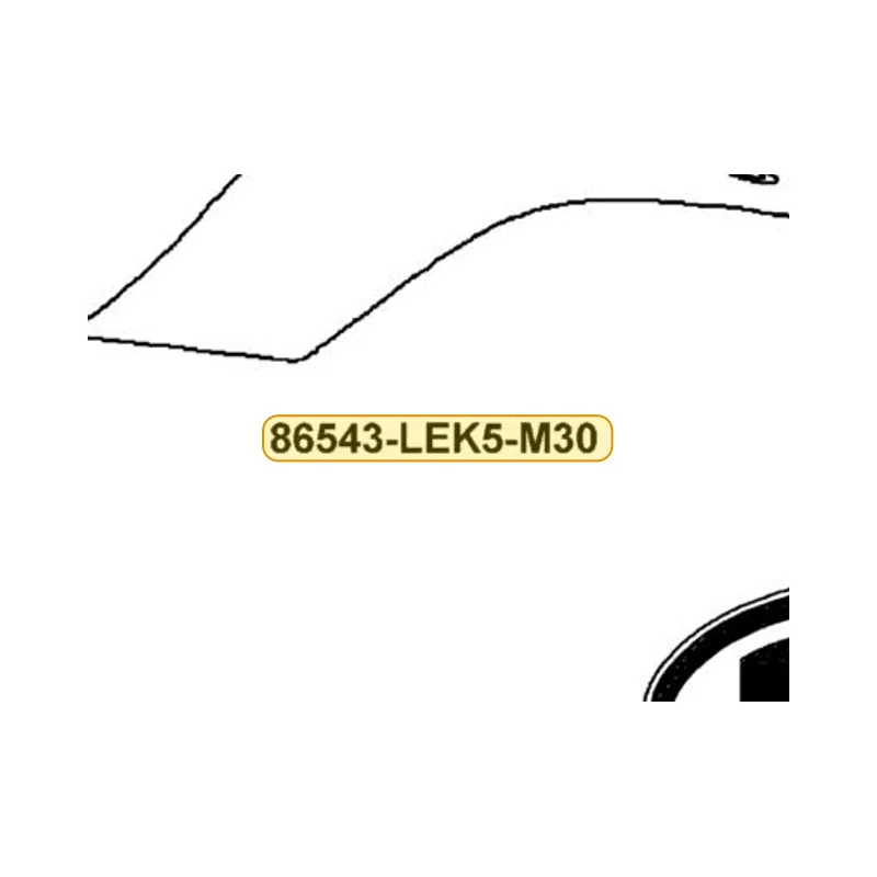 86543-LEK5-M30-T01 STRIPE B R FR FENDER — diagram cutout
