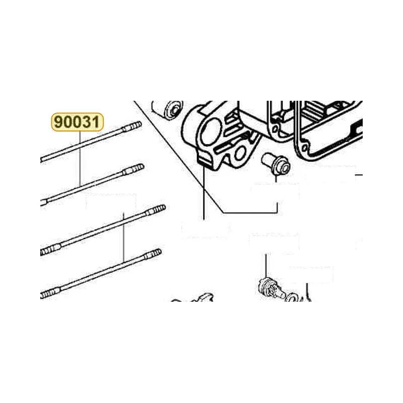 90031-KGBG-900 BOLT A STAU 6X168 — diagram cutout
