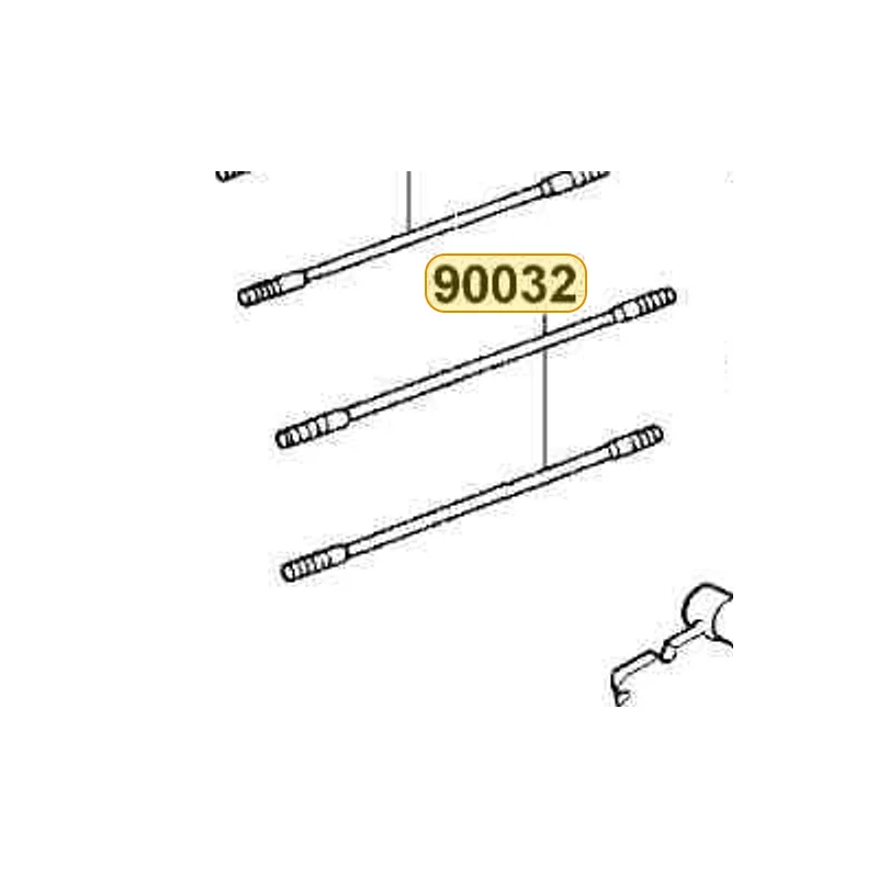 90032-KGBG-900 BOLT B STUD 6X176 — diagram cutout