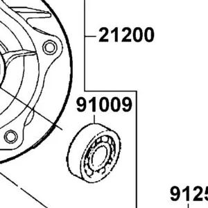 91009-GLE0-C0A BRG BALL RADIAL 6004 UU — diagram cutout