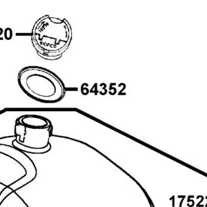 64352-LEE8-E00 MAT FUEL TANK — diagram cutout