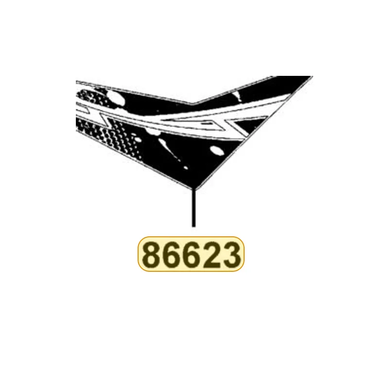 86623-ABC8-M30-T01 STRIPE B R FR FENDER — diagram cutout