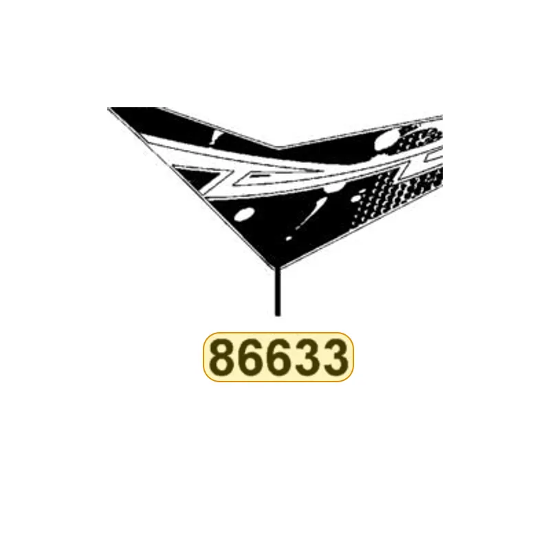 86633-ABC8-M30-T04 STRIPE B L FR FENDER — diagram cutout