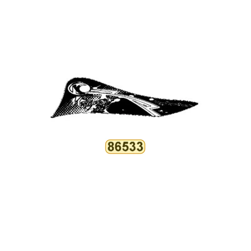 86533-ABC8-M30-T03 STRIPE L FR FENDER — diagram cutout