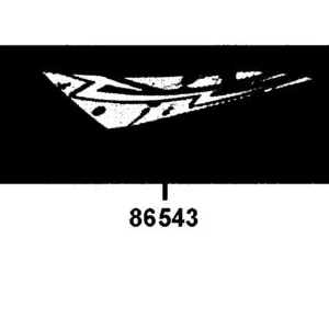 86543-ABC8-M31-T02 STRIPE B R FENDER FR — diagram cutout