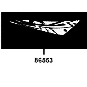 86553-ABC8-M31-T02 STRIPE B L FENDER FR — diagram cutout