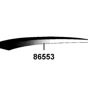 86553-ABC8-M32-T02 STRIPE B L FENDER FR — diagram cutout