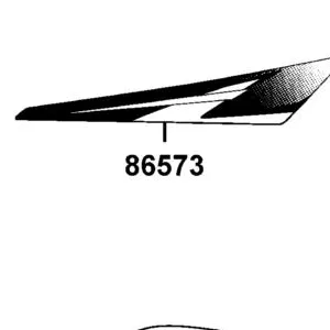 86573-ABC8-M30-T01 STRIPE C L FENDER FR — diagram cutout