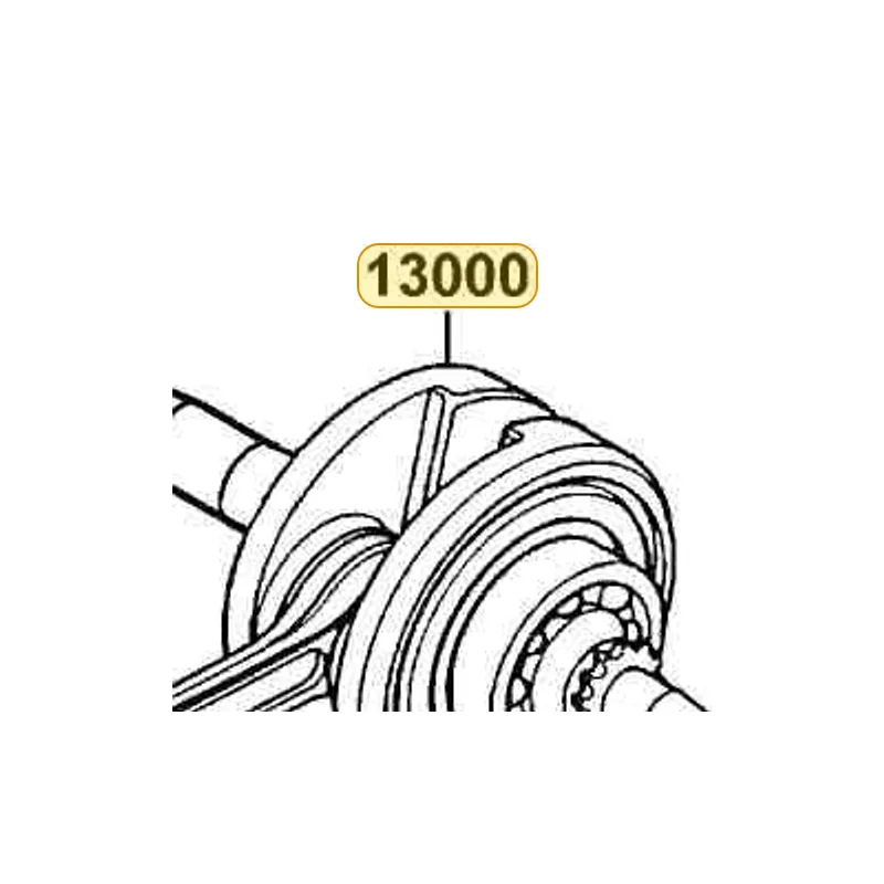 13000-LBD4-900 CRANK SHAFT COMP — diagram cutout