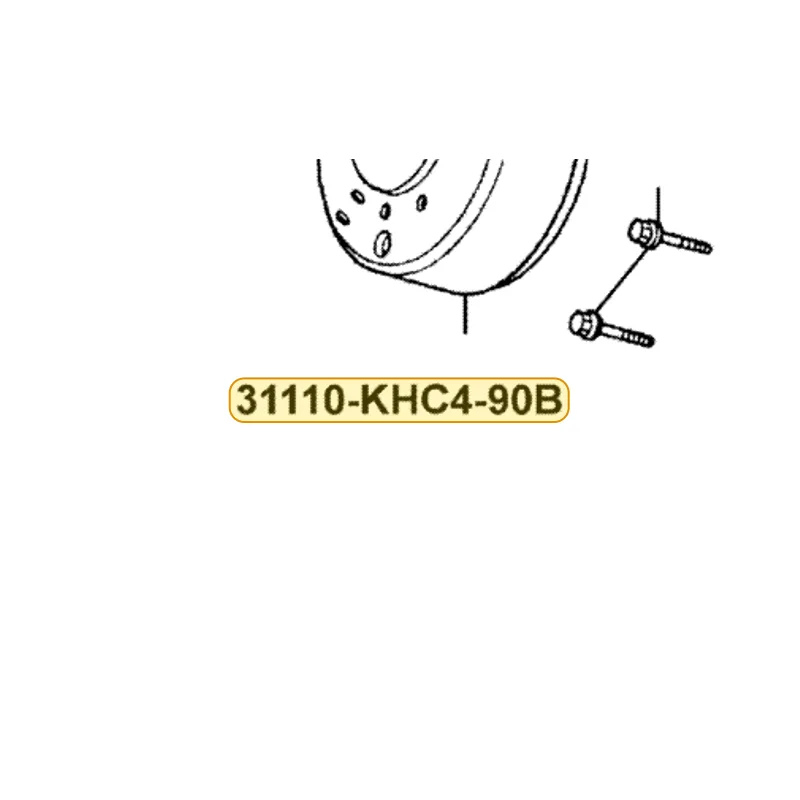 31110-KHC4-90B FLYWHEEL COMP (D406) — diagram cutout