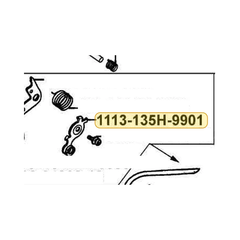 1113-135H-9901 CHOKE LEVER — diagram cutout