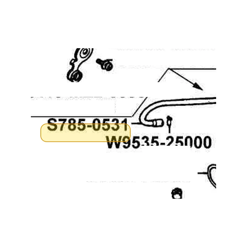 S785-0531 RUBBER PIPE — diagram cutout
