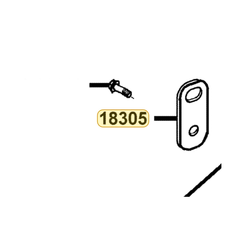 18305-LBD4-900 STAY MUFFLER — diagram cutout