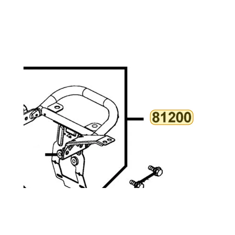 81200-LEG2-MG0 GRIP ASSY REAR — diagram cutout