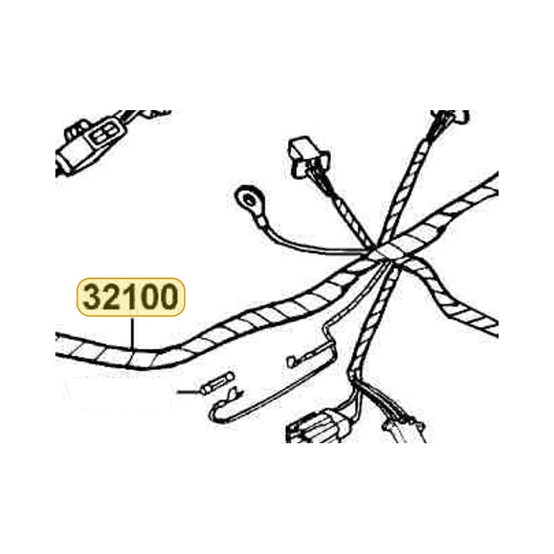 32100-LBD4-900 HARNESS WIRE — diagram cutout