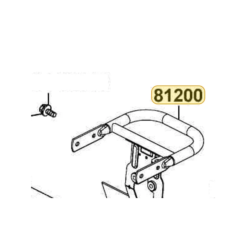81200-LBD4-E00 GRIP ASSY REAR — diagram cutout
