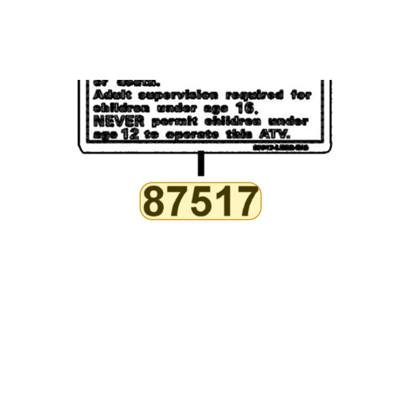 87517-LEG2-E00-T01 WARNING AGE 12 — diagram cutout