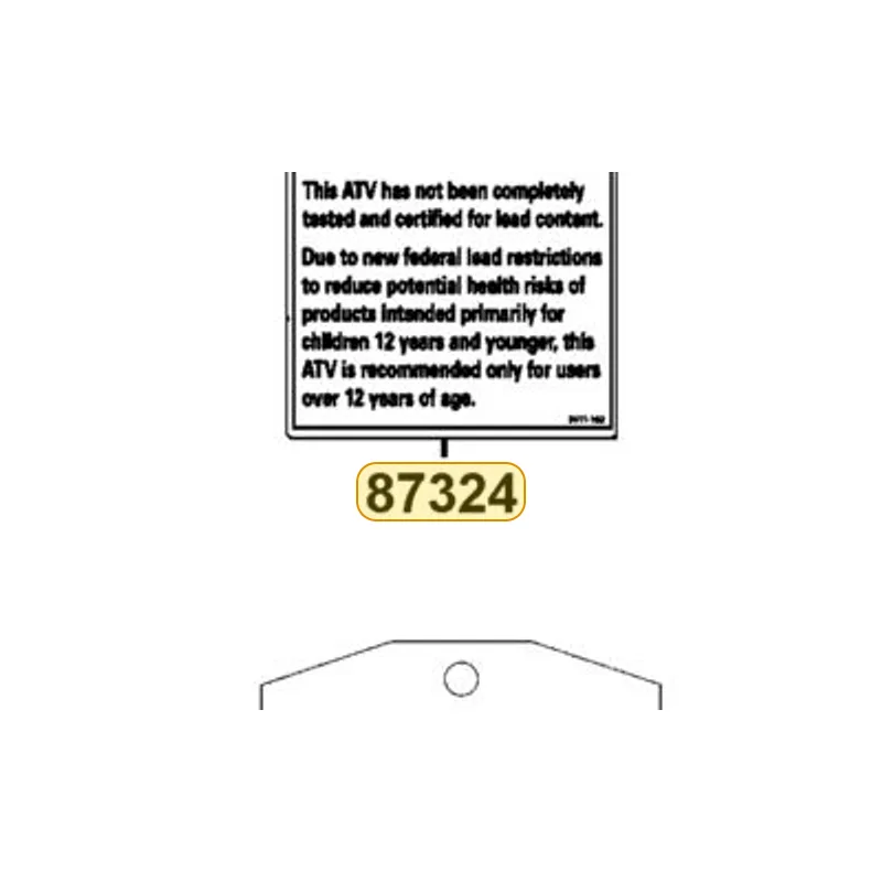 87324-PTA8-M30-T01 DECAL CAUTION-LEAD-90 — diagram cutout