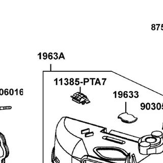 11385-PTA7-900 CLIP VACUUM TUBE — diagram cutout