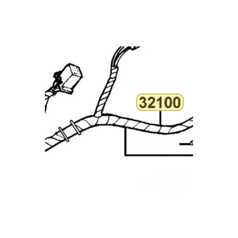 32100-LEG2-MG1 HARNESS WIRE — diagram cutout