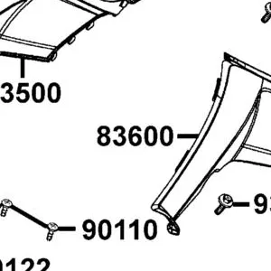 83600-LBA7-910-C3R COVER L SIDE — diagram cutout