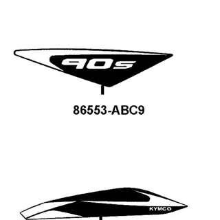 86553-ABC9-M00-T02 STRIPE B L FENDER FR — diagram cutout