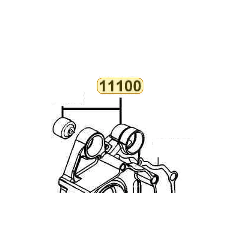 11100-LEB1-306 CRANK CASE SET R — diagram cutout