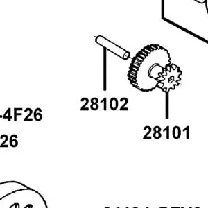 28102-GFY6-901 SHAFT STARTER REDUCTION GEAR — diagram cutout