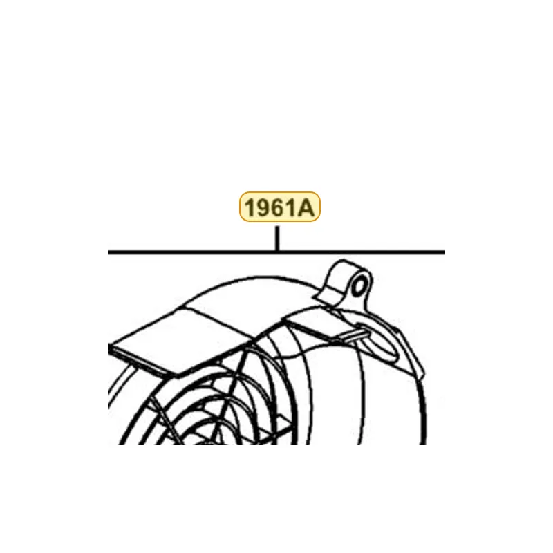 1961A-LFB5-MG0 COVER ASSY FAN — diagram cutout
