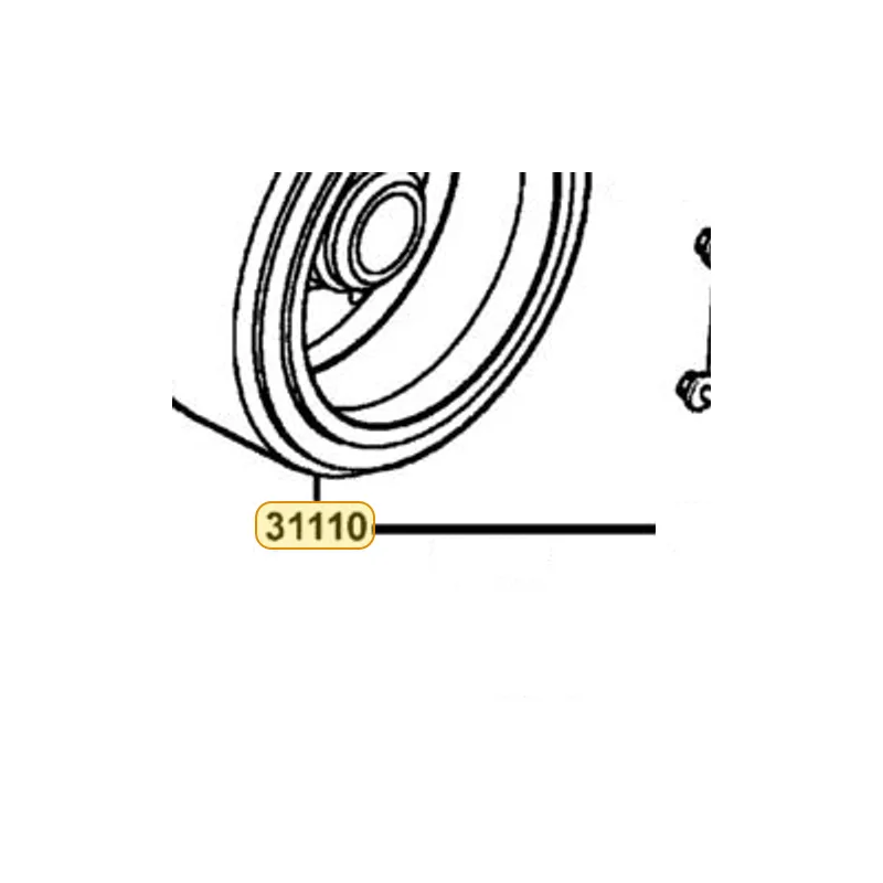 31110-LFB5-90B FLYWHEEL COMP (D406) — diagram cutout