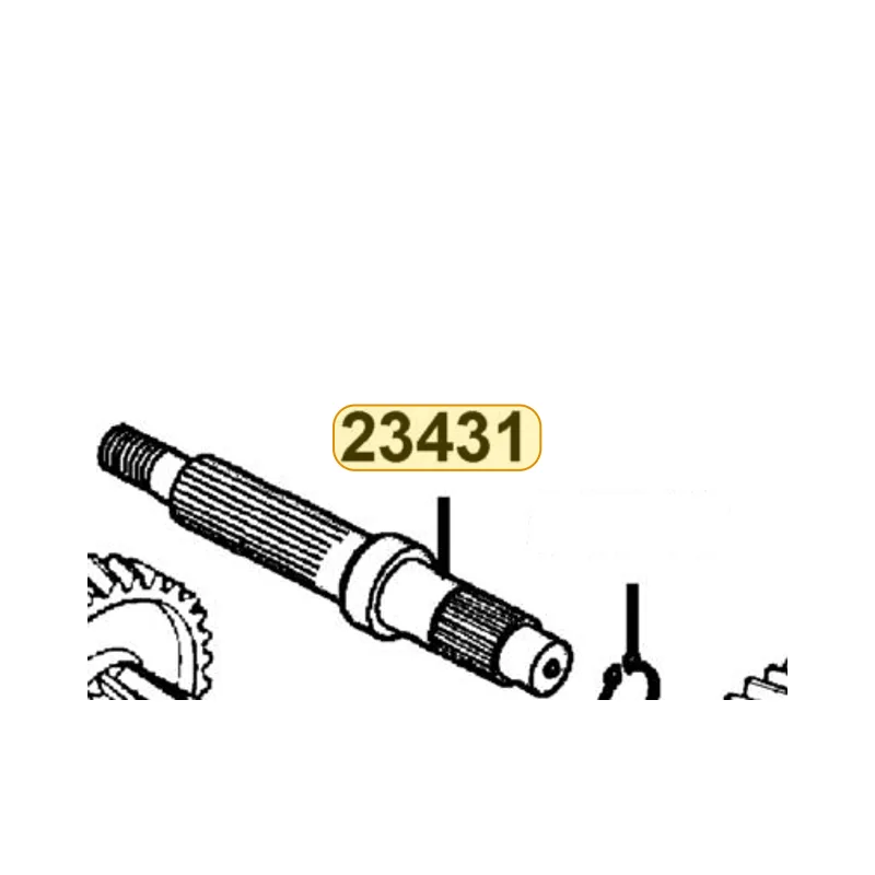 23431-LFB5-910 SHAFT FINAL — diagram cutout