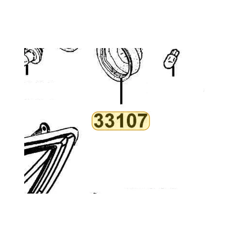 33107-KKC4-E00 COVER RUBBER — diagram cutout