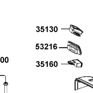 53216-KXCX-MG0 PLUG RR HANDLE COVER — diagram cutout