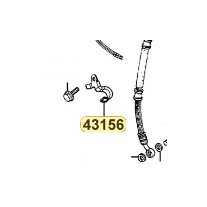 43156-LFB5-900 CLAMPER METER CABLE — diagram cutout