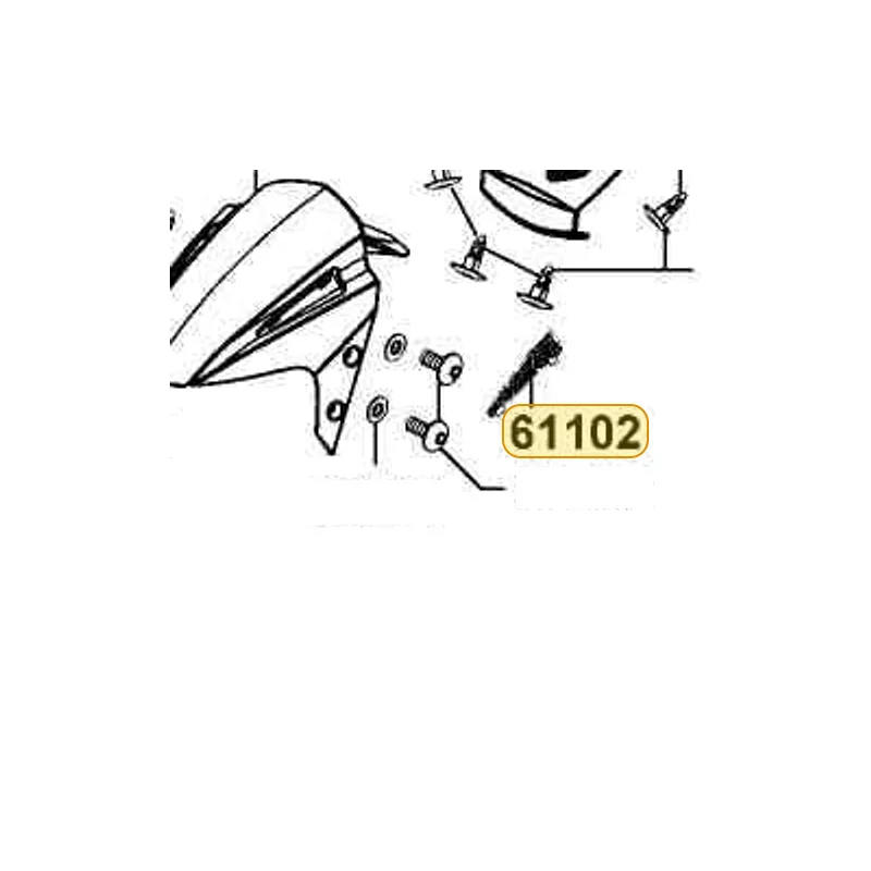 61102-LFB5-900-N1R GRILLE L FENDER TIRE FR (Black) — diagram cutout
