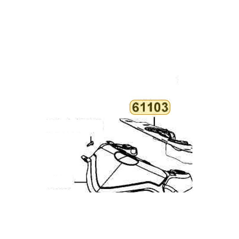 61103-LFB5-900 RUBBER FENDER FR — diagram cutout