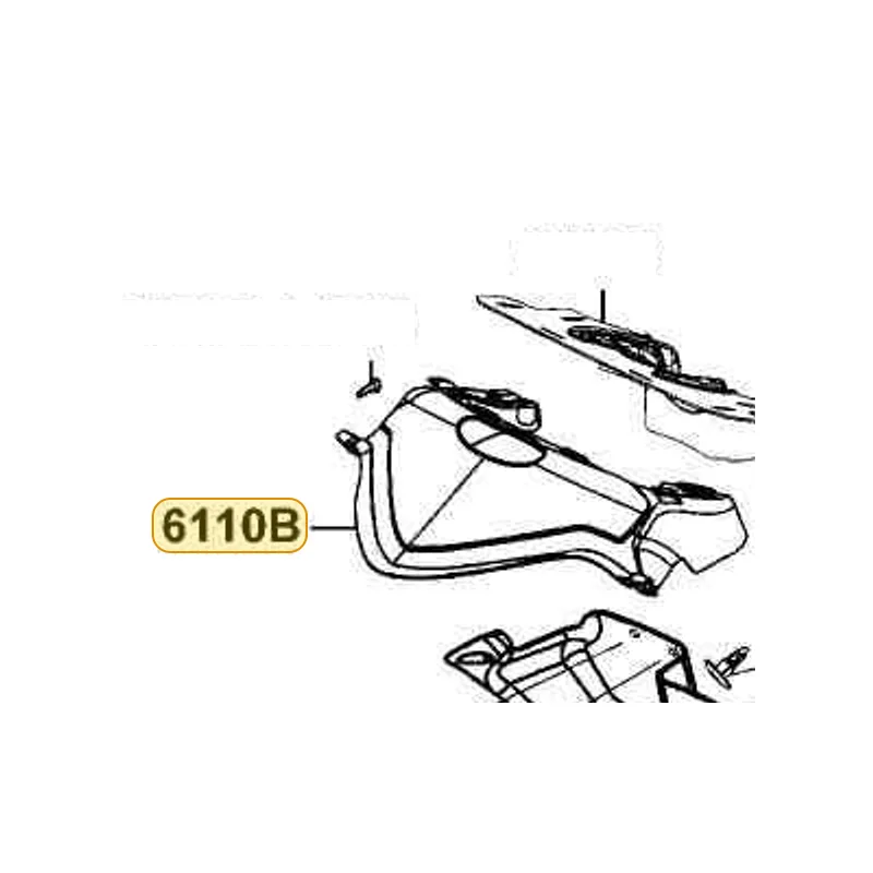 6110B-LFB5-900-N1R FENDER B FR (Black) — diagram cutout