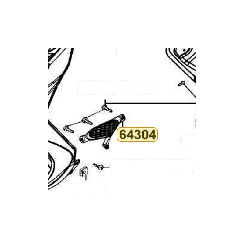 64304-LFB5-900-N1R GRILLE L FR MOLDING (Black) — diagram cutout