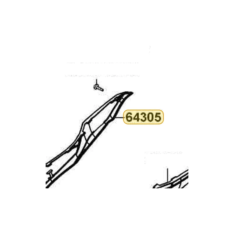 64305-LFB5-900-N1P SKIRT . R SIDE — diagram cutout