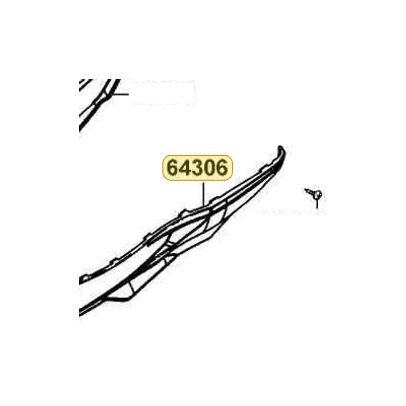 64306-LFB5-900-N1P SKIRT L SIDE — diagram cutout