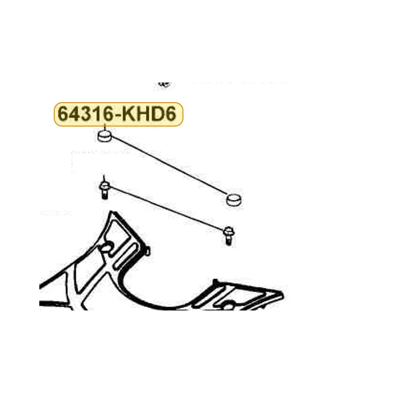 64316-KHD6-900-N1R PLUG FLOOR (Black) — diagram cutout